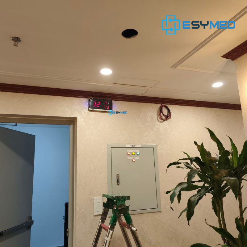 giải pháp chuông gọi phục vụ esymed tại nhà hàng 4 tầng nhiều phòng vip