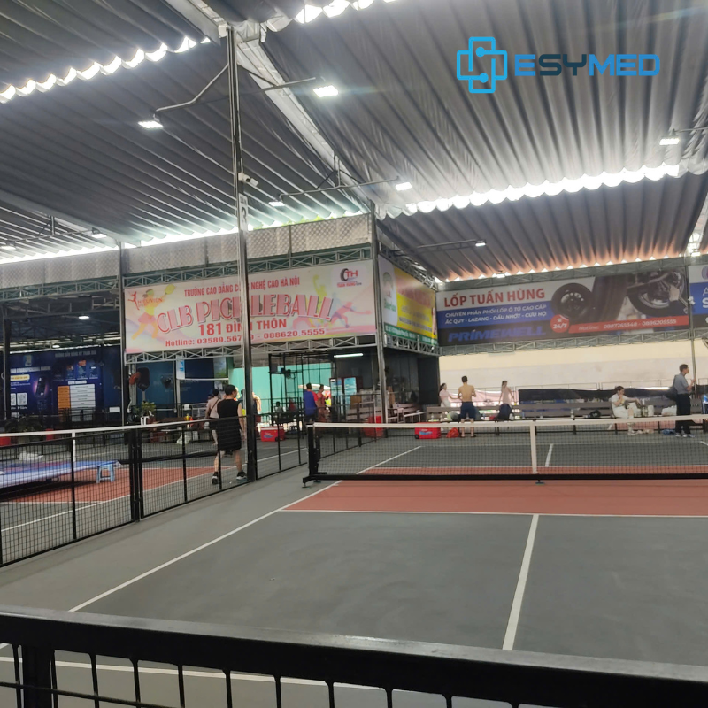 esymed lắp chuông gọi phục vụ tại sân pickleball 181 đình thôn
