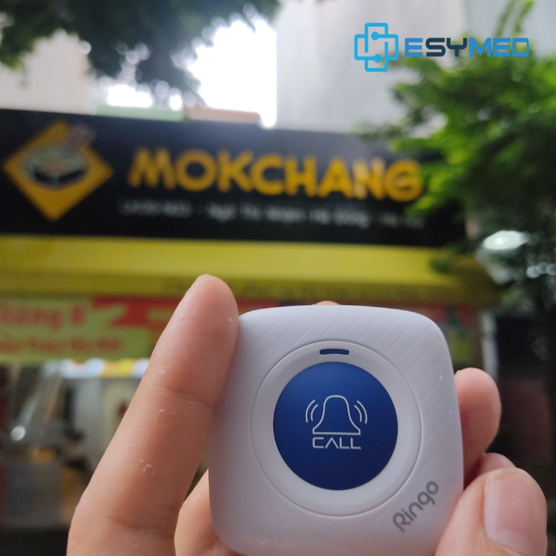 esymed lắp chuông gọi phục vụ cho nhà hàng mokchang hà đông