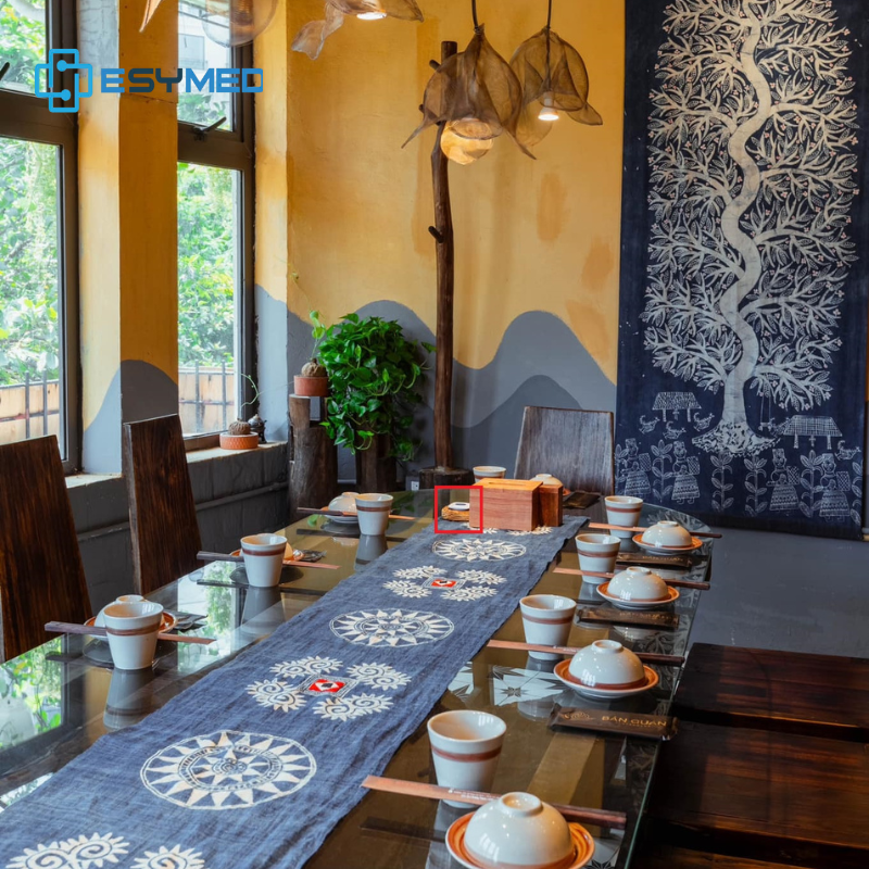 esymed lắp chuông gọi phục vụ tại nhà hàng bản quán