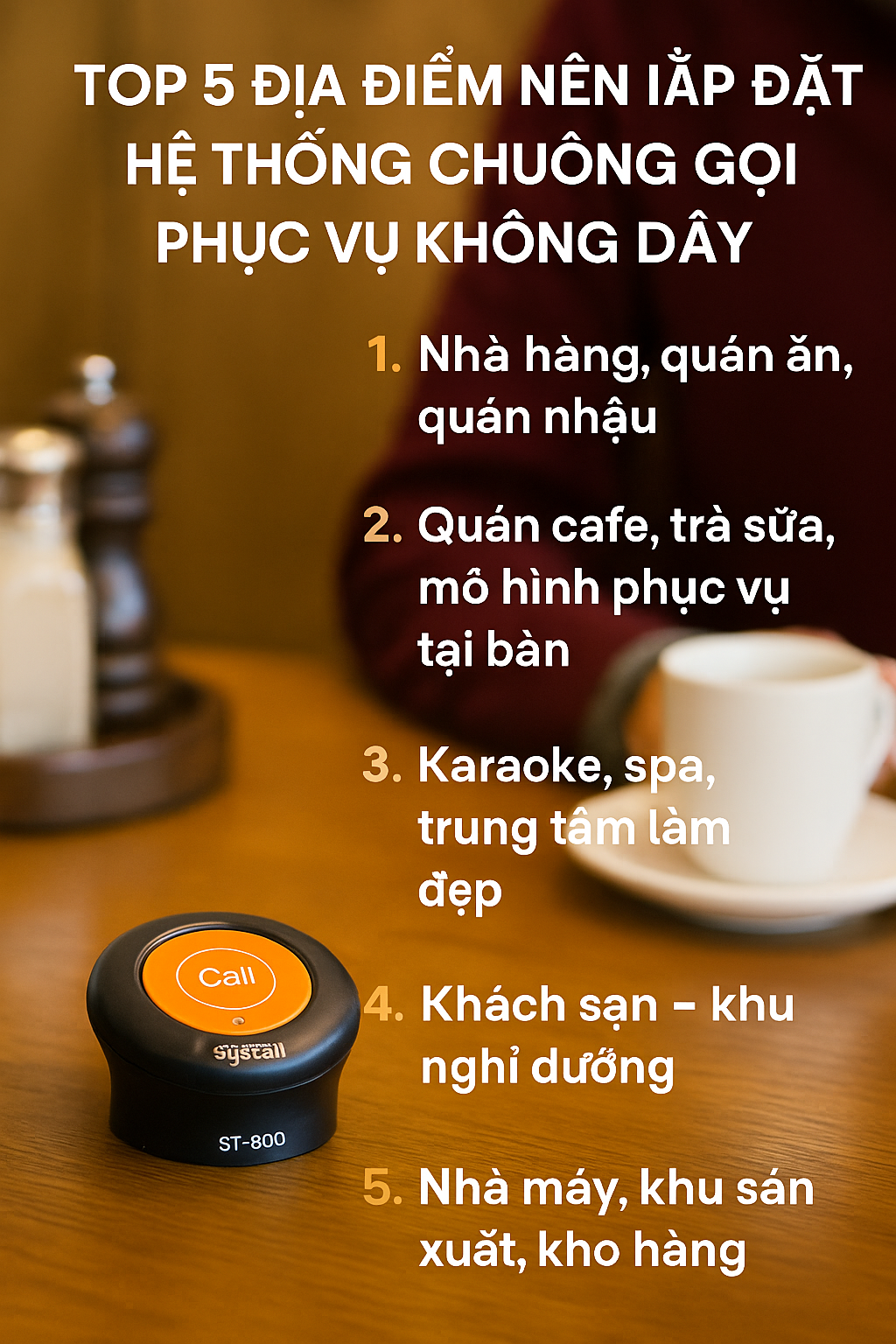 chuông gọi phục vụ