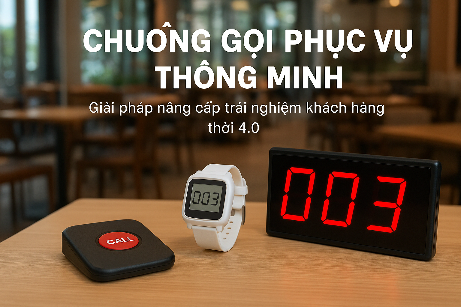 chuông gọi phục vụ thông minh, giải pháp nâng cấp trải nghiệm khách hàng thời đại số
