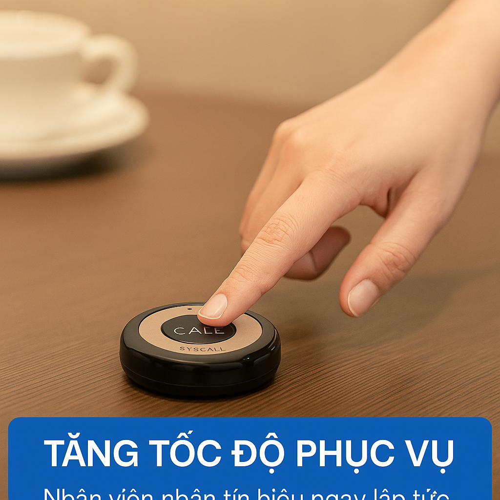 chuông gọi phục vụ tăng tốc độ phục vụ